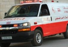 سيارة اسعاف تابعة للهلال الأحمر الفلسطيني