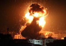 قصف غزة - ارشيف