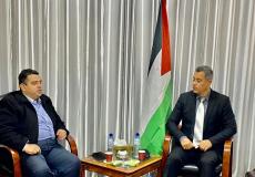 هنية مع وكيل وزارة الاقتصاد في غزة