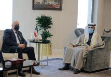 تفاصيل لقاء الرجوب مع مرزوق الغانم في الكويت