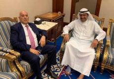 رئيس اللجنة الأولمبية الفلسطينية جبريل الرجوب ورئيس المجلس الأولمبي الاسيوي أحمد الصباح