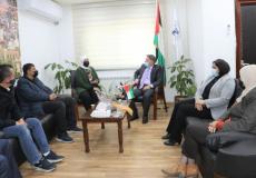 محافظ رام الله والبيرة ليلى غنام تجتمع مع رئيس هيئة مكافحة الفساد رائد رضوان