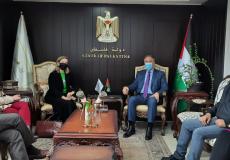 لقاء الوزير أحمد عساف بممثلة كندا