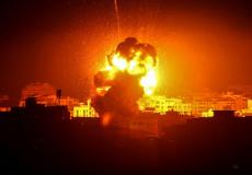 الاحتلال قصف غزة الليلة - أرشيف