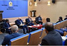 اجتماع محمد شتية مع اتحاد الهيئات المحلية