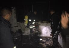 طاقم إطفاء طولكرم يسيطر على حريق شقة بالطابق الرابع شمال المدينة 