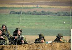 قوات الاحتلال تتمركز على الحدود الشرقية لقطاع غزة - أرشيف