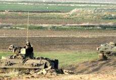 آليات الإحتلال الإسرائيلي شرق غزة - أرشيف