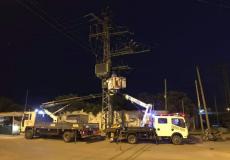 كهرباء غزة تصدر تقرير أعمالها خلال يومين من المنخفض الجوي