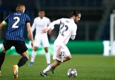 جانب من مباراة ريال مدريد وأتالانتا