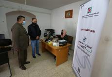 رئيس بلدية دير البلح يزور لجنة الانتخابات