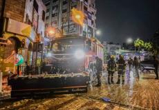 طواقم الدفاع المدني الفلسطيني