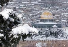 تساقط الثلوج في القدس