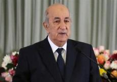 الرئيس الجزائري عبد المجيد تبون