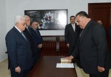 محافظ شمال غزة صلاح أبو وردة يؤدي اليمين أمام الرئيس محمود عباس - ارشيف