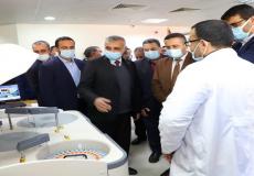 عوض يتفقد سير العمل في مستشفى شهداء الأقصى ومجمع ناصر الطبي