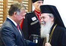 غبطة البطريرك ثيوفيلوس الثالث و الملك عبد الله الثاني