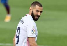 مهاجم ريال مدريد كريم بنزيما