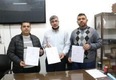 توقيع مشروع تشطيب نادي اتحاد دير البلح