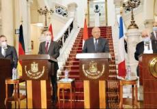 وزراء خارجية مصر والأردن وفرنسا وألمانيا