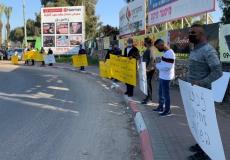 وقفة احتجاجية ضد الجريمة وتواطؤ الشرطة الإسرائيلية