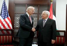 الرئيس الفلسطيني محمود عباس ونظيره الأميركي جو بايدن - أرشيف