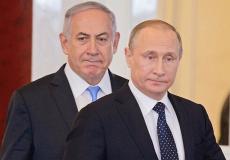 الرئيس الروسي فلاديمير بوتين ورئيس الوزراء الإسرائيلي بنيامين نتنياهو