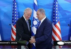 الرئيس الأمريكي جو بايدن ورئيس الوزراء الإسرائيلي بنيامين نتنياهو