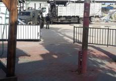 إزالة بسطات قرب معبر الجلمة