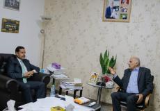 خلال لقاء جبريل الرجوب بالسفير الأردني لدى فلسطين