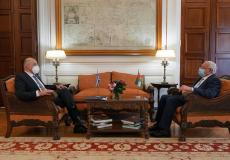 لقاء رياض المالكي بوزير الخارجية اليوناني