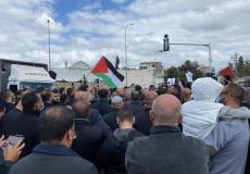 مظاهرات حاشدة في جلجولية وام الفحم