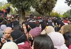 احتجاجات طلبة التوجيهي في رام الله
