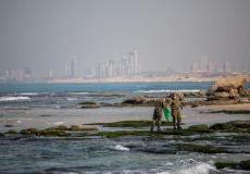 تلوث شاطئ اسرائيل بالقطران