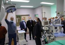 وفد إدارة المستشفيات يتفقد جهوزية مستشفى الأوروبي لإعادة تقديم الخدمات الصحية تدريجياً