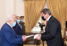 الرئيس يتقبل أوراق اعتماد سفير سويسرا لدى فلسطين