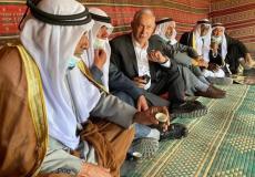 نتياهو خلال زيارته لبدو النقب