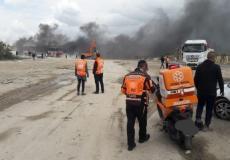 صورة من موقع انفجار أحد المصانع