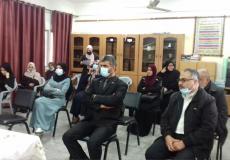 أثناء مناقشة المستجدات العلمية التعليمية مع أولياء الأمور في مدرسة سكينة الثانوية