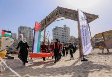 بلدية غزة تنفذ نشاطاً بحرياً لفريق تميز الطلابي