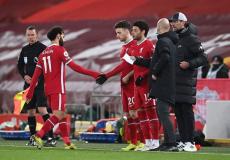 لحظة تبديل محمد صلاح ضد تشيلسي