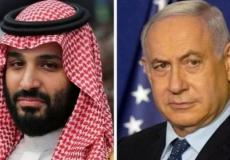 نتنياهو (يمين ) ومحمد بن سلمان (يسار )