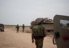 جنود الجيش الإسرائيلي على حدود قطاع غزة