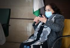 مي الكيلة وزيرة الصحة الفلسطينية