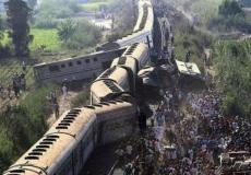 اصطدام القطارين في مصر أمس