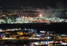 اندلاع حريق في مصافي النفط في حيفا