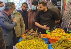 جولة تفقدية في سوق الزاوية _ غزة