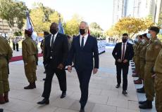 وزير الأمن الإسرائيلي " بيني غانتس " ونظيره الأمريكي " لويد أوستن "