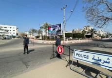 انتشار أمني في غزة تطبيقاً لقرار الإغلاق الشامل