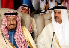 أمير قطر والملك سلمان بن عبد العزيز - أرشيف